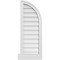 Ekena Millwork Quarter Round Top Right Surface Mount PVC Gable Vent w/ 2"W x 2"P Brickmould Sill Frame, 14"W x 38"H GVPQR14X3803SN - alternate 1